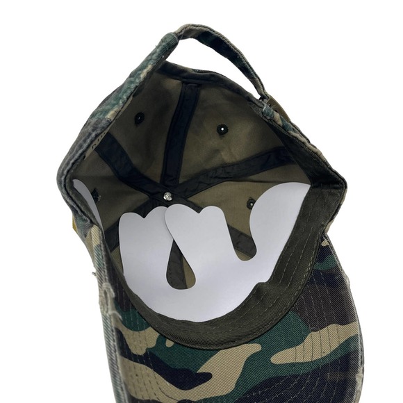 NWT Kids Distressed Camouflage‎ Baseball Hat Cap Low Profile Adjustable Cotton - Picture 4 of 6